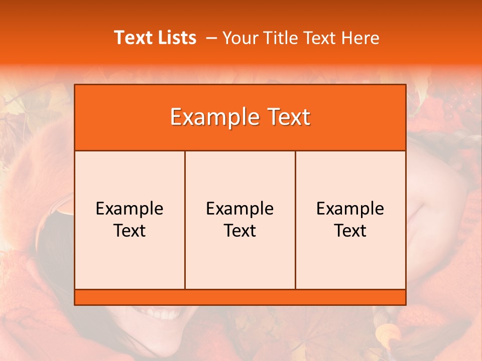 Person October Toddler PowerPoint Template