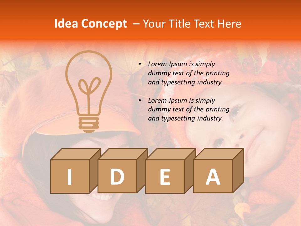 Person October Toddler PowerPoint Template