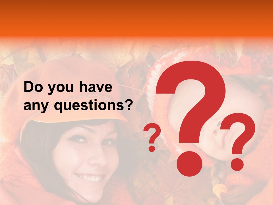 Person October Toddler PowerPoint Template