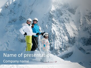 Summit Outdoor White PowerPoint Template