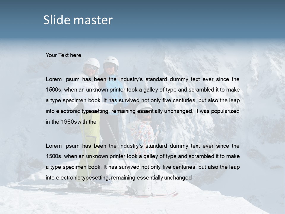 Summit Outdoor White PowerPoint Template