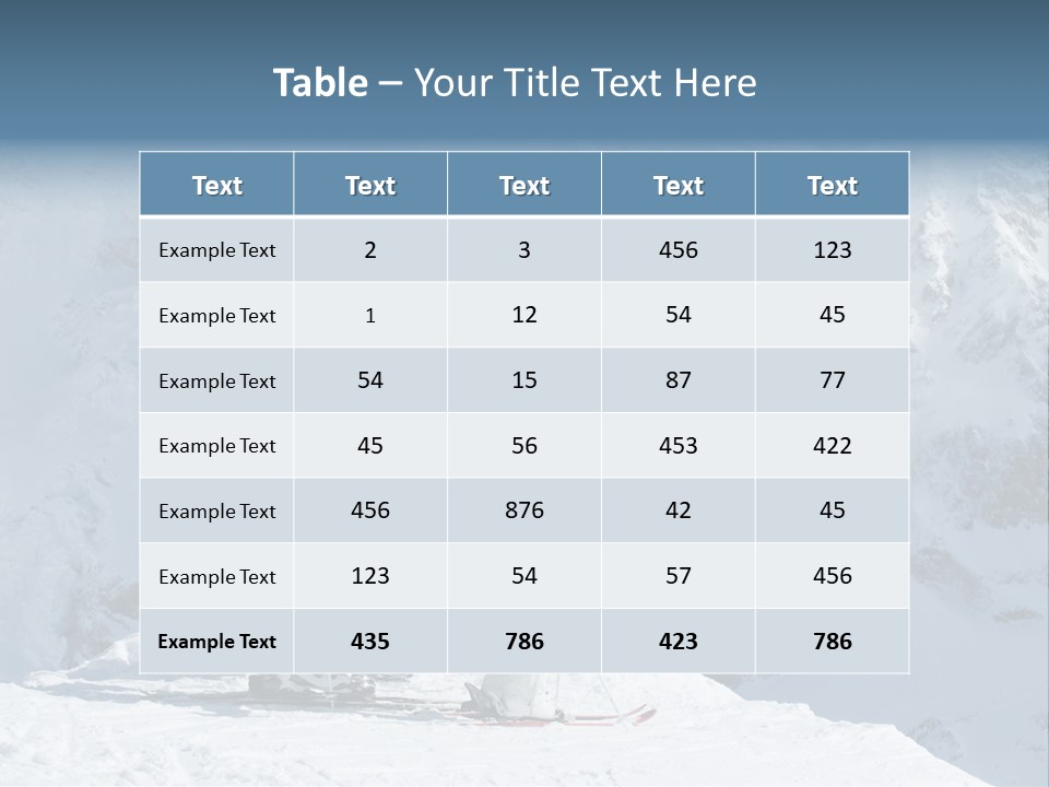 Summit Outdoor White PowerPoint Template