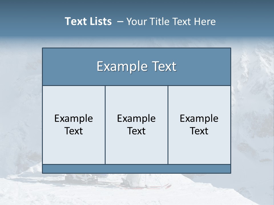 Summit Outdoor White PowerPoint Template