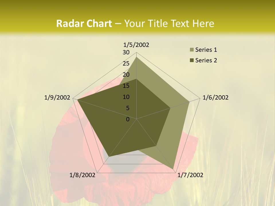 Green Beautiful Poppy PowerPoint Template