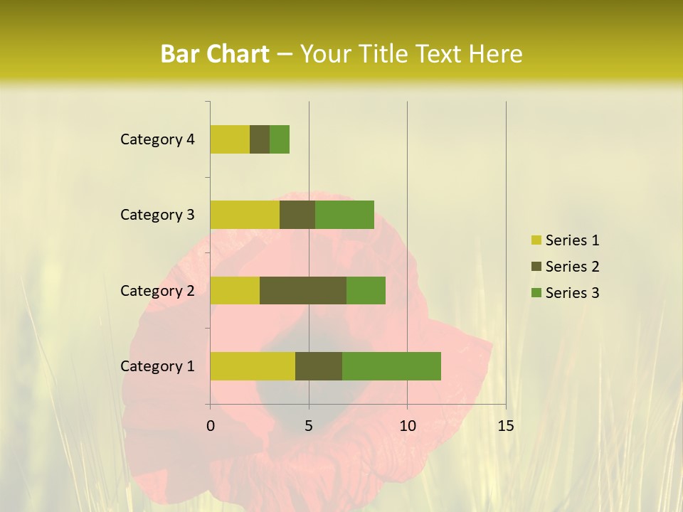 Green Beautiful Poppy PowerPoint Template