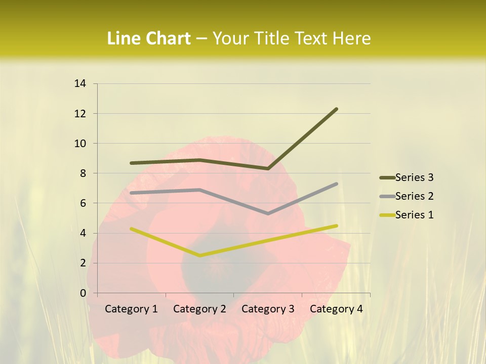 Green Beautiful Poppy PowerPoint Template