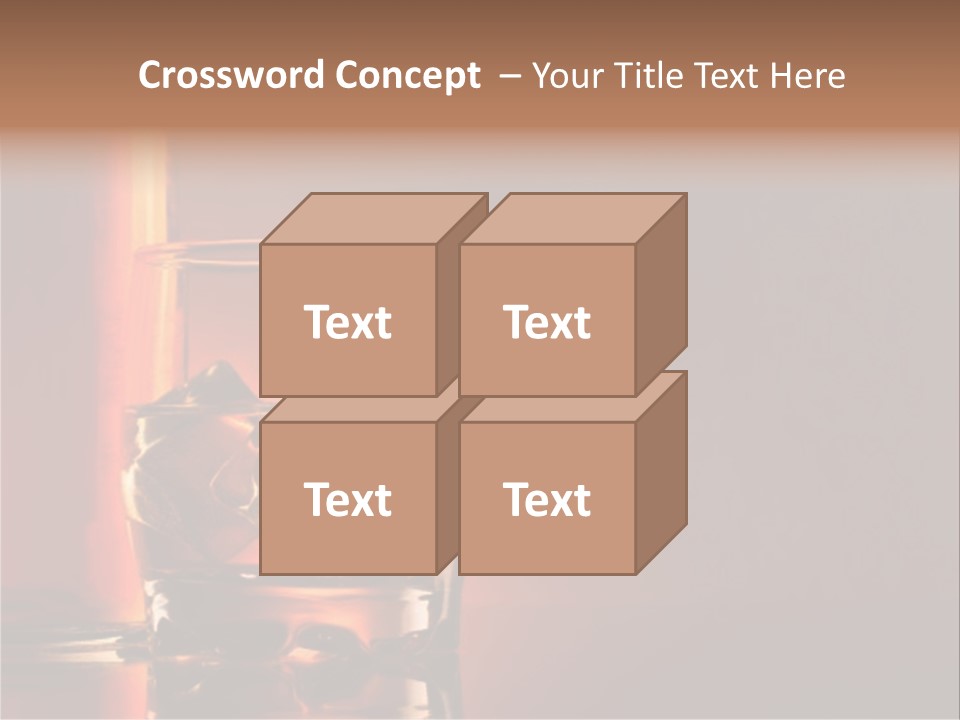Scotch Whisky Glas PowerPoint Template