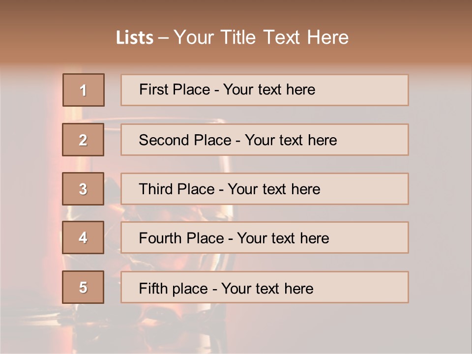 Scotch Whisky Glas PowerPoint Template