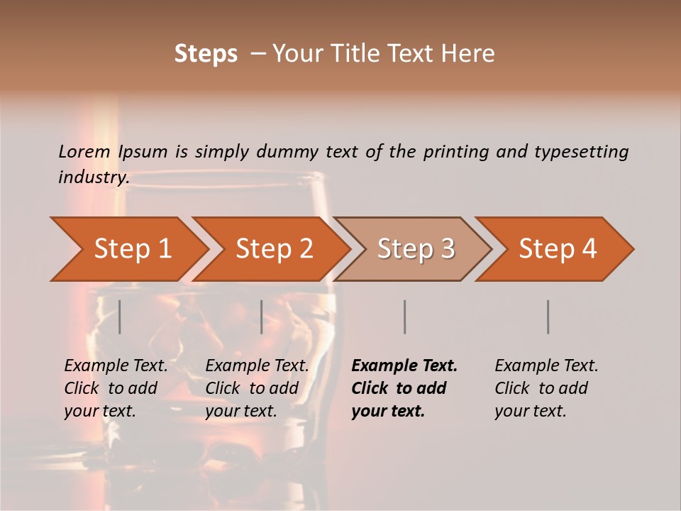 Scotch Whisky Glas PowerPoint Template