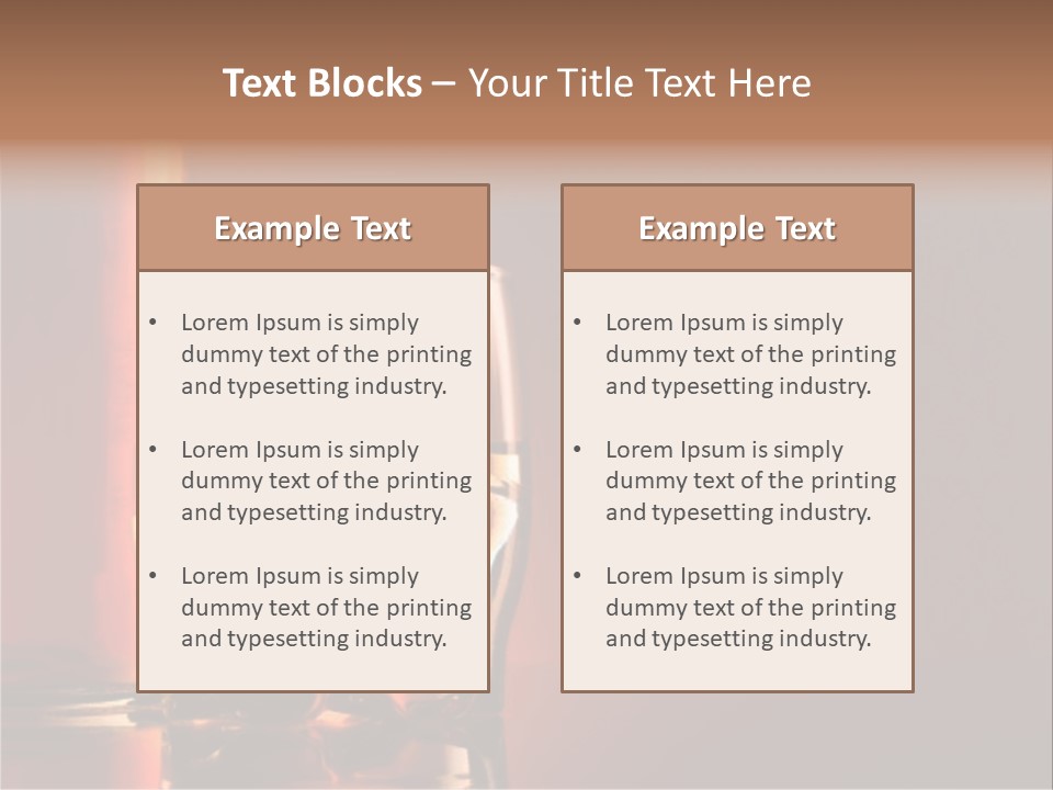 Scotch Whisky Glas PowerPoint Template