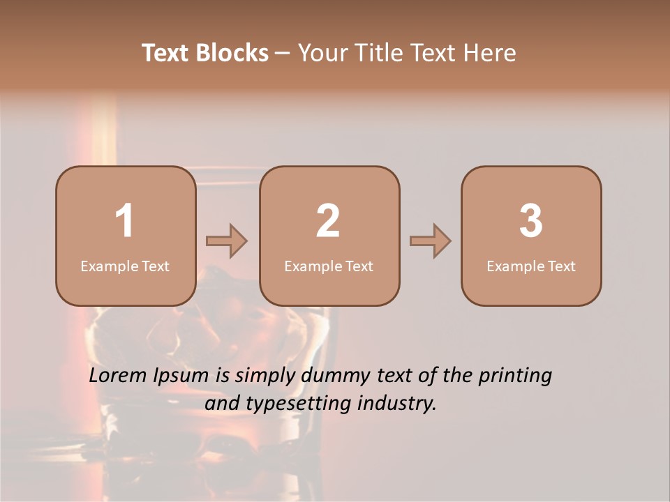 Scotch Whisky Glas PowerPoint Template