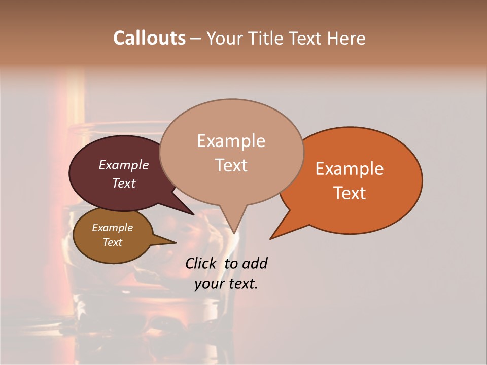 Scotch Whisky Glas PowerPoint Template
