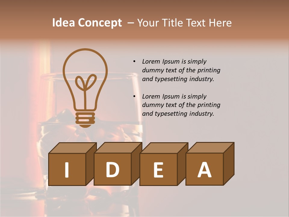 Scotch Whisky Glas PowerPoint Template