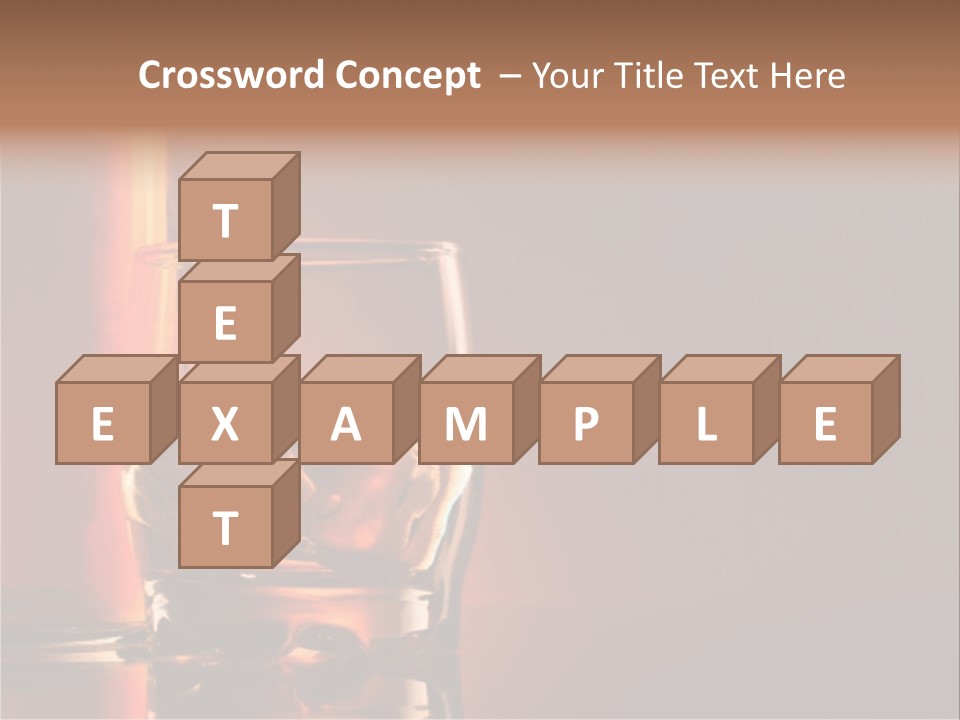 Scotch Whisky Glas PowerPoint Template