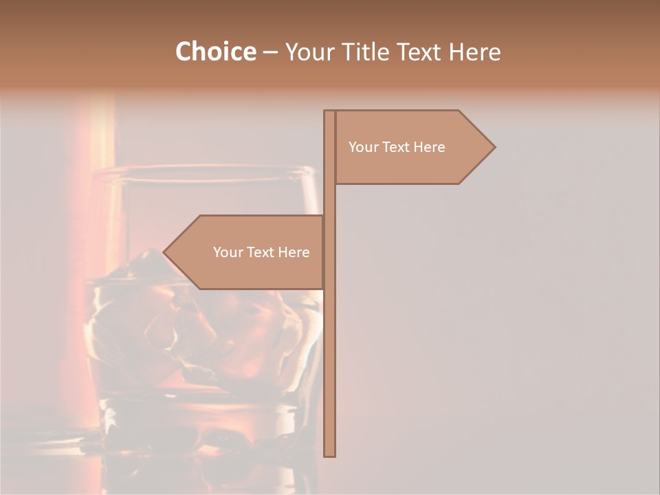 Scotch Whisky Glas PowerPoint Template