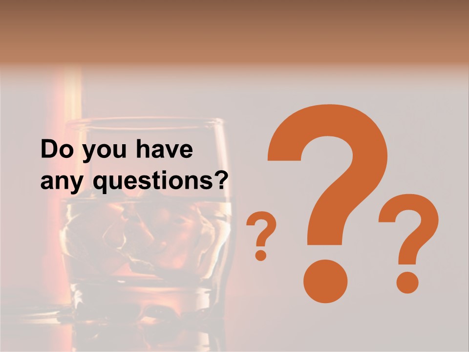 Scotch Whisky Glas PowerPoint Template