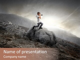 Young Nature Landscaped PowerPoint Template