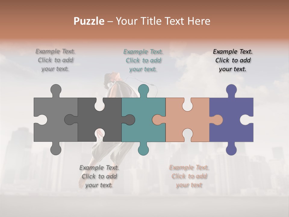 York Dancer Street PowerPoint Template