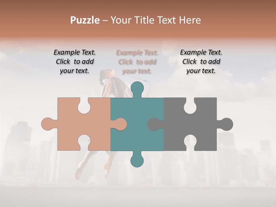 York Dancer Street PowerPoint Template