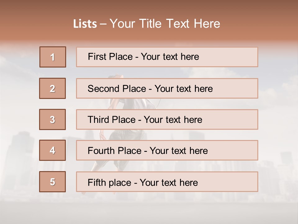 York Dancer Street PowerPoint Template
