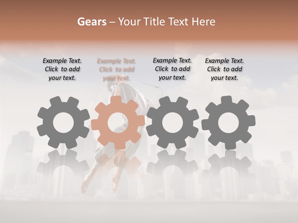 York Dancer Street PowerPoint Template