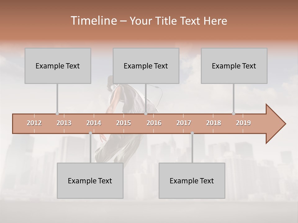 York Dancer Street PowerPoint Template