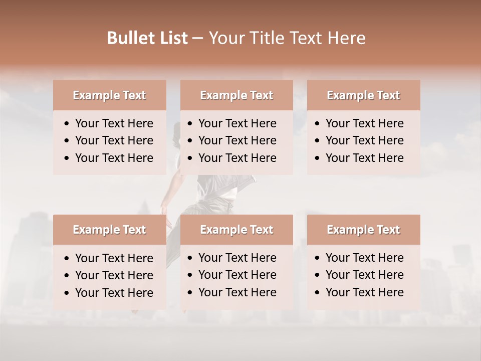 York Dancer Street PowerPoint Template