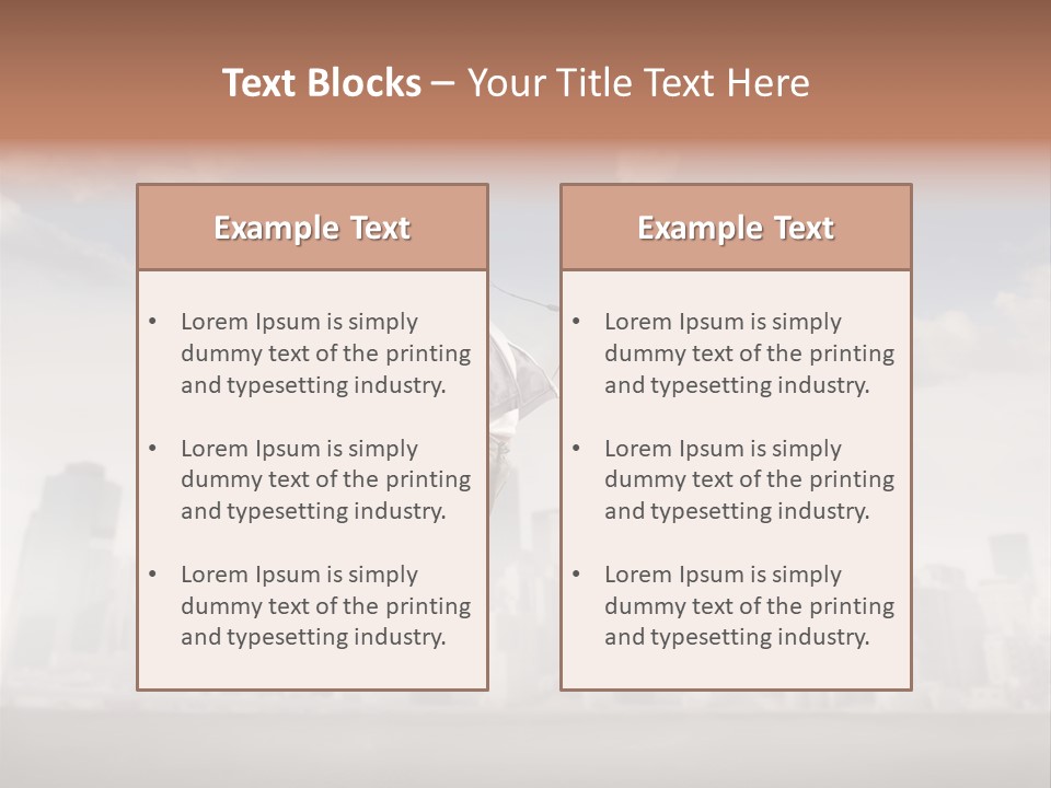 York Dancer Street PowerPoint Template