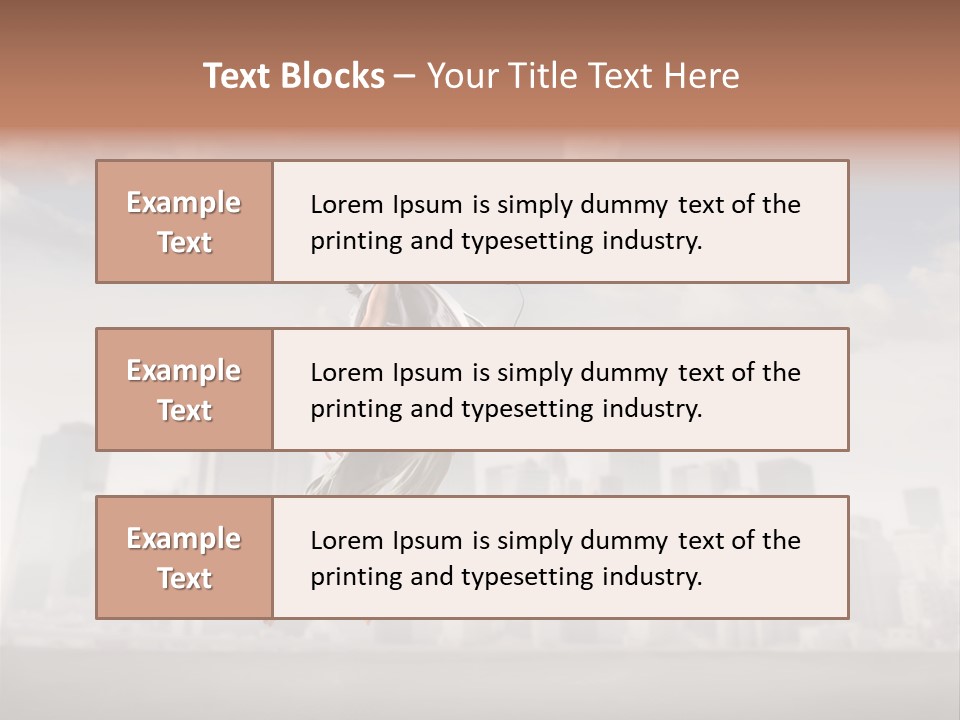 York Dancer Street PowerPoint Template