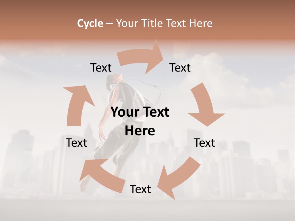 York Dancer Street PowerPoint Template
