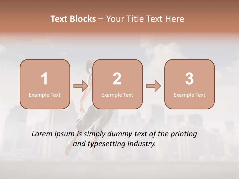 York Dancer Street PowerPoint Template