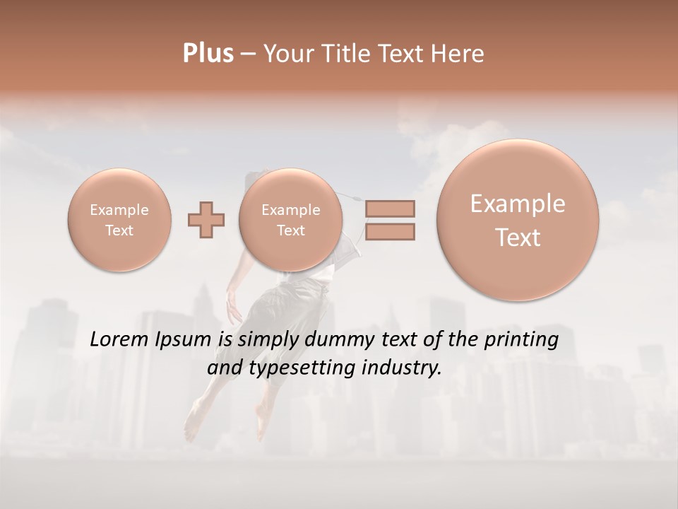 York Dancer Street PowerPoint Template