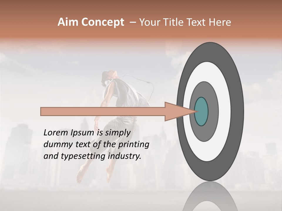 York Dancer Street PowerPoint Template