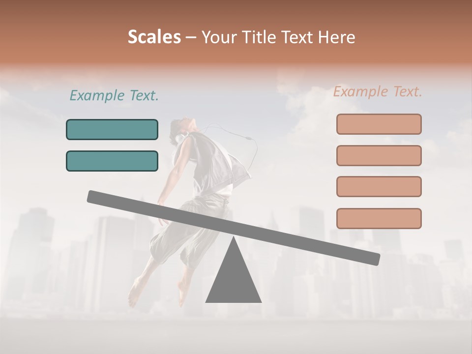 York Dancer Street PowerPoint Template