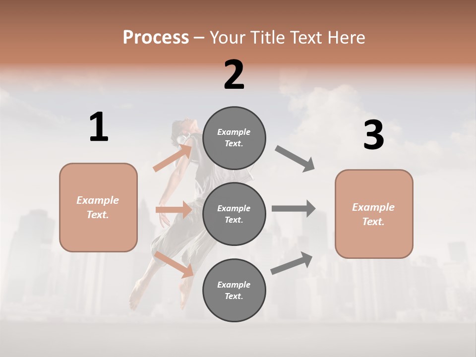 York Dancer Street PowerPoint Template