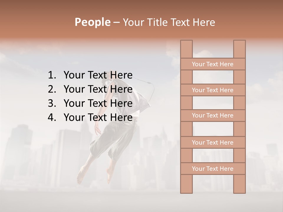 York Dancer Street PowerPoint Template