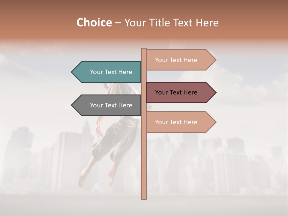 York Dancer Street PowerPoint Template