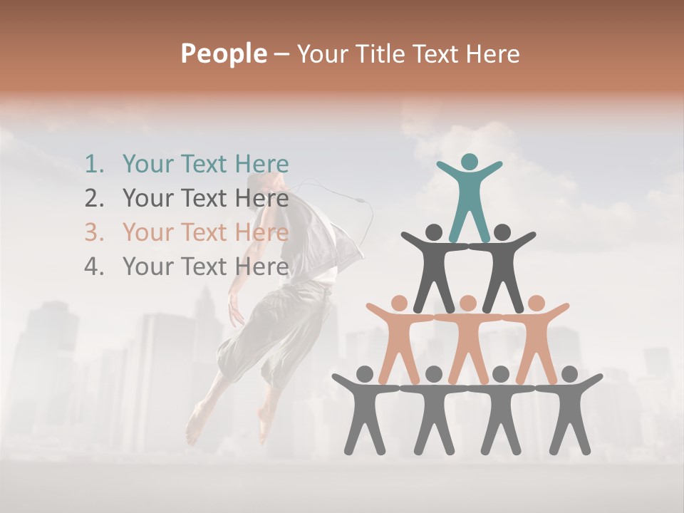 York Dancer Street PowerPoint Template