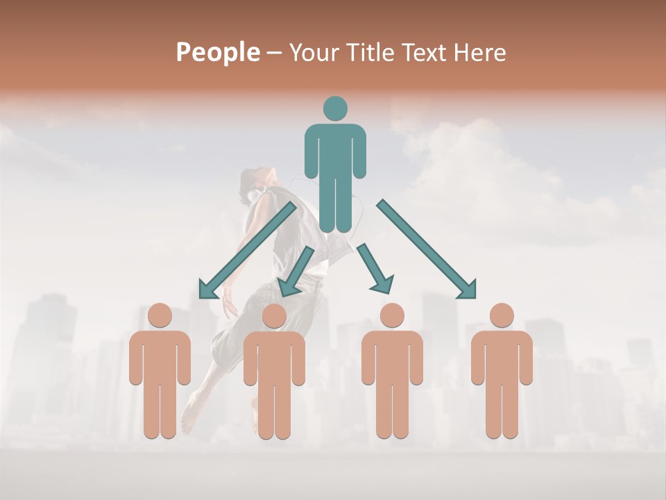 York Dancer Street PowerPoint Template