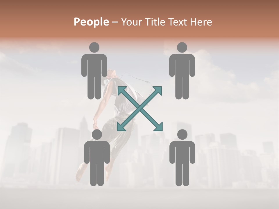 York Dancer Street PowerPoint Template