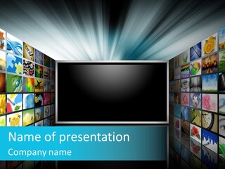 Web Movie Computer PowerPoint Template