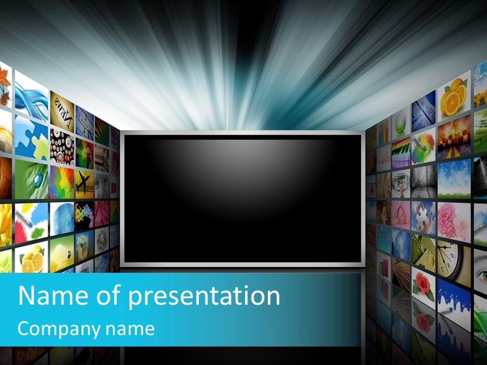 Web Movie Computer PowerPoint Template