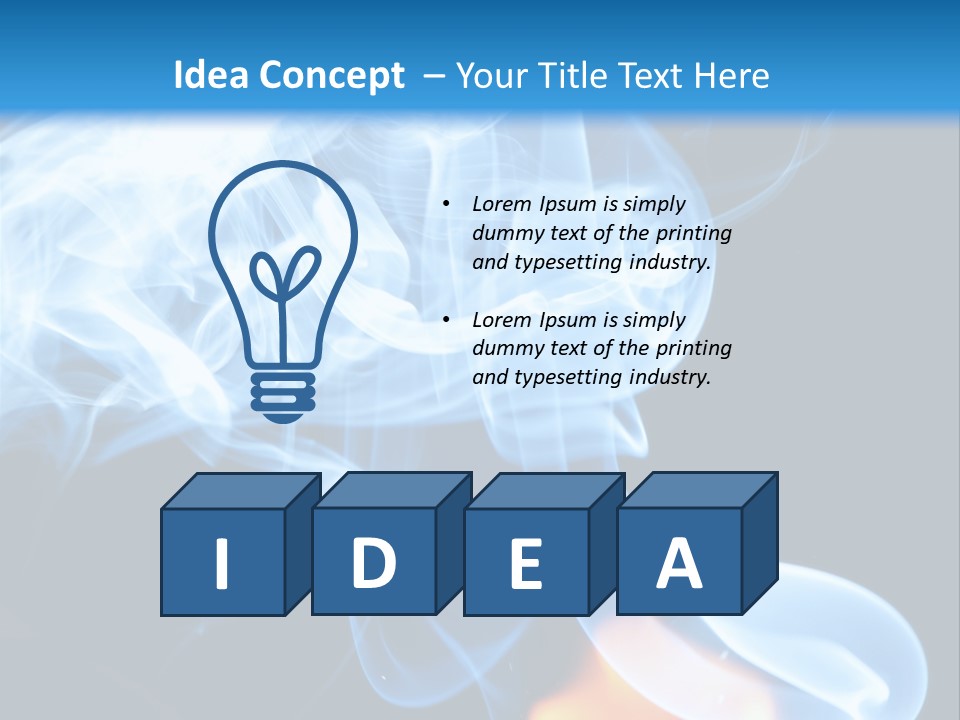 Danger Light Concept PowerPoint Template