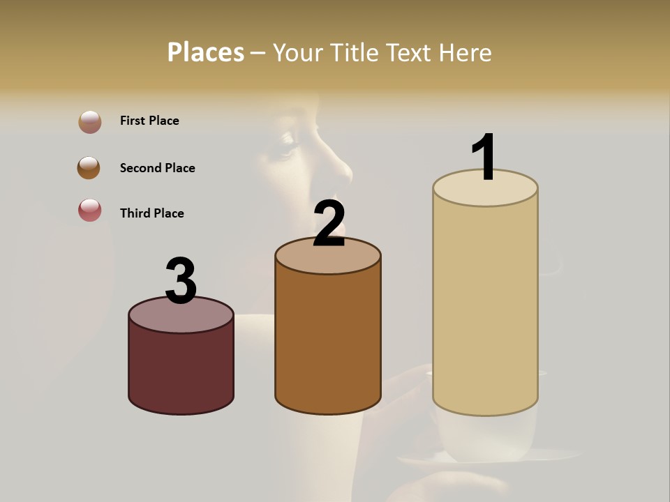 Enjoyment Mug Sensuality PowerPoint Template