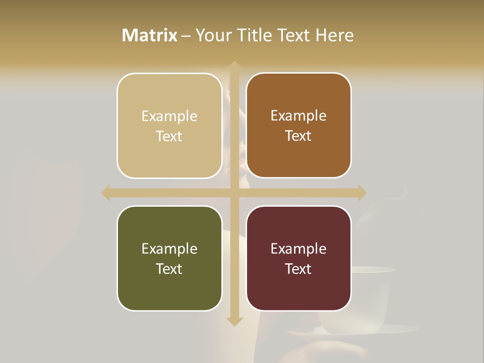 Enjoyment Mug Sensuality PowerPoint Template