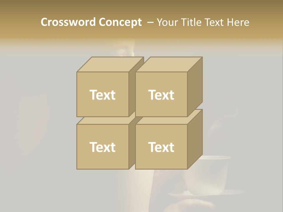 Enjoyment Mug Sensuality PowerPoint Template