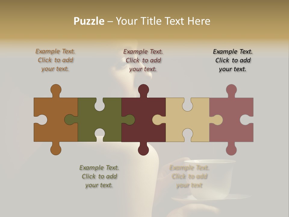 Enjoyment Mug Sensuality PowerPoint Template