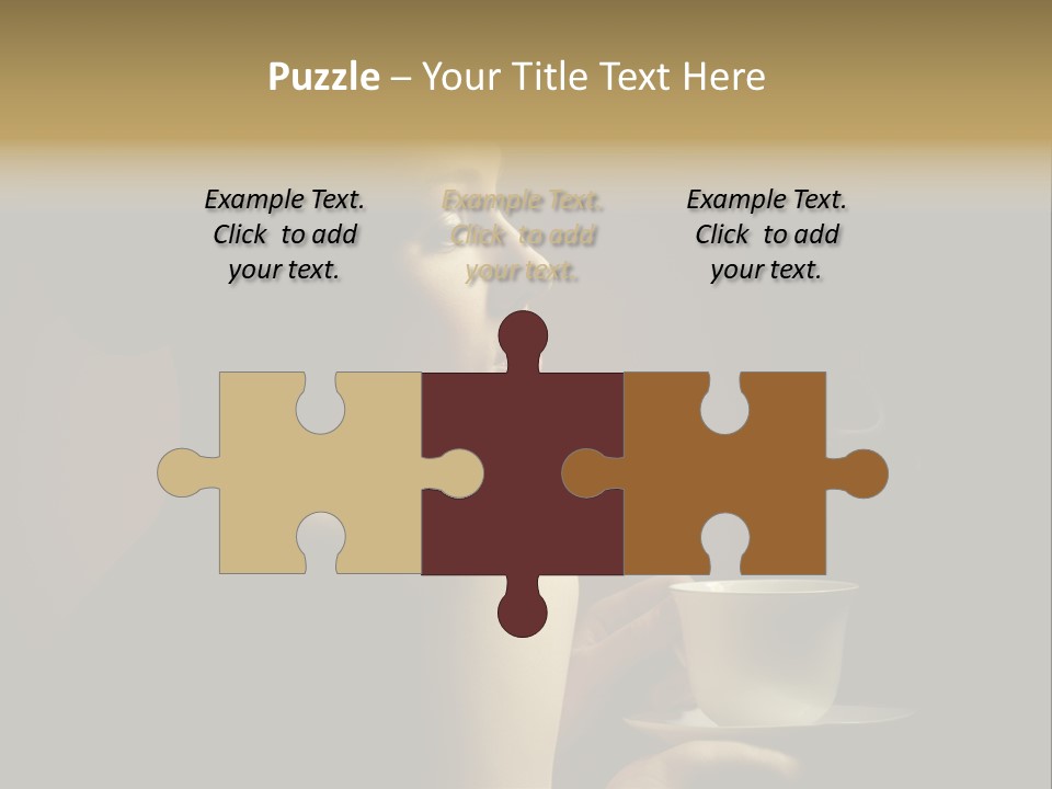 Enjoyment Mug Sensuality PowerPoint Template