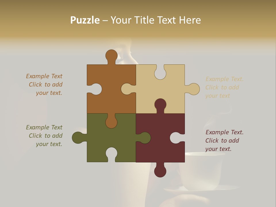 Enjoyment Mug Sensuality PowerPoint Template