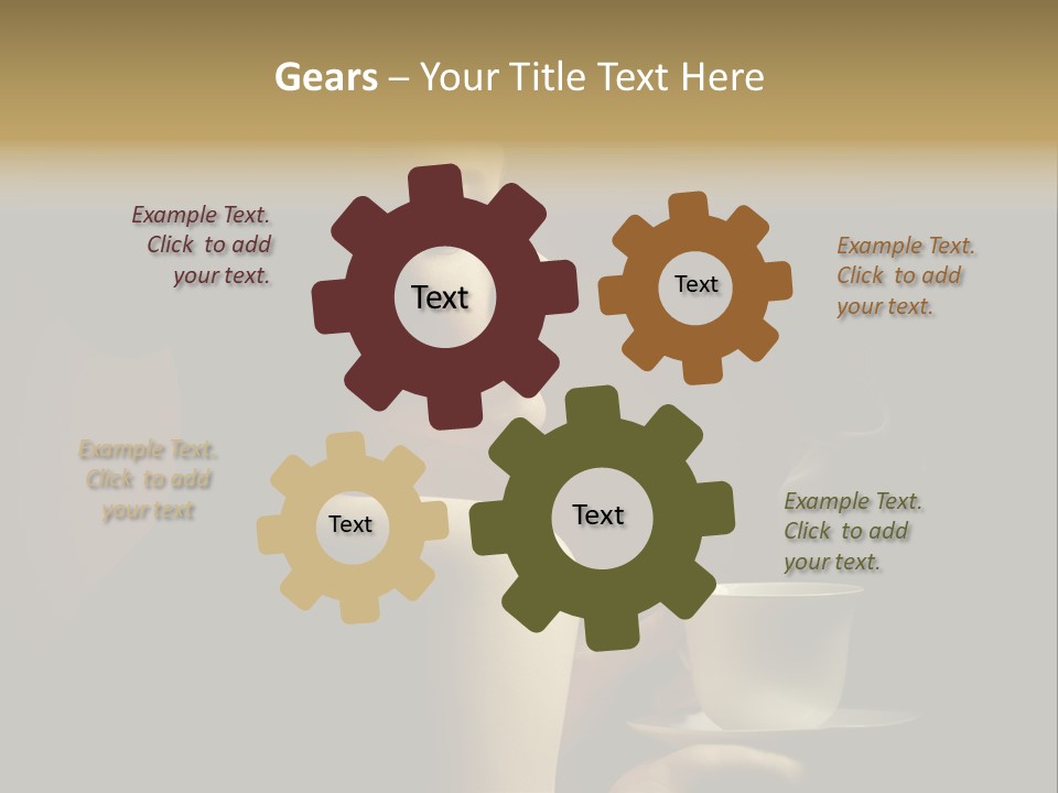 Enjoyment Mug Sensuality PowerPoint Template